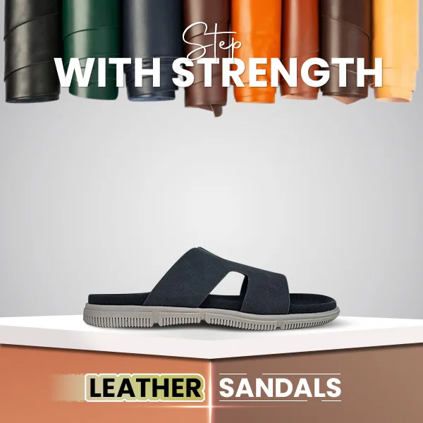 Comfortable and strong leather sandals for men