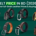 Parrot Leather Crafts Genuine Full-Grain Belt Price in BD Collection showing 8 different styles